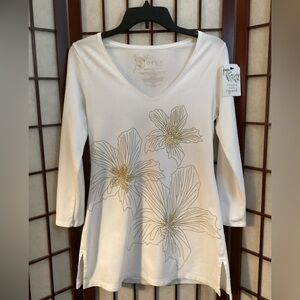 Lotus adorable prims cotton ladies tunic nwot.